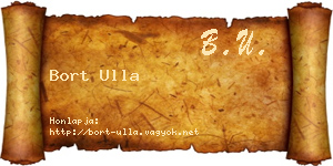 Bort Ulla névjegykártya